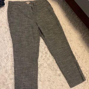 H&M black and white dress pants